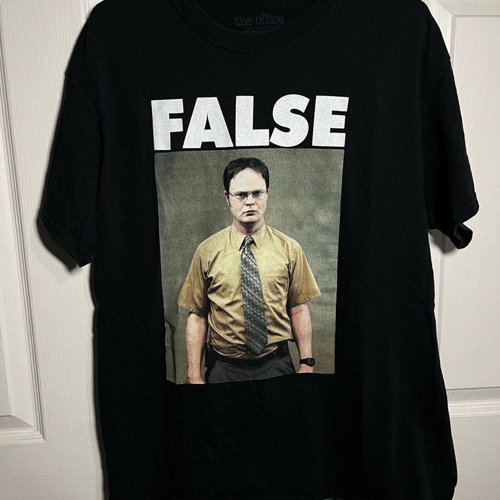 The Office Dwight Black 'False' Graphic Tee
